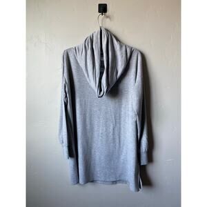 Retrology Womens Gray Cowl Neck Sweater- Size L Long Sleeve Relaxed Fit Pullover
